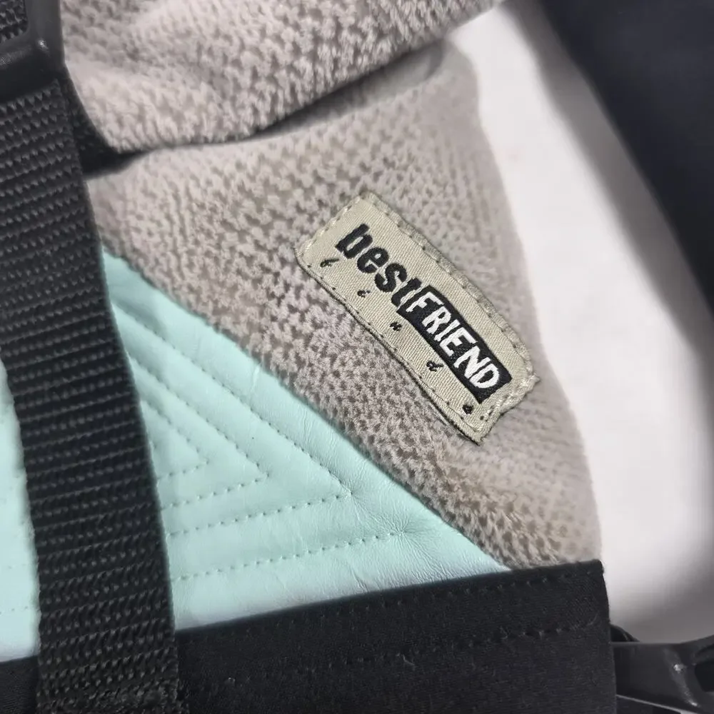 Best Friend Finds Small Dog Backpack Pack Gray Mint Black Dog Backpack Harness